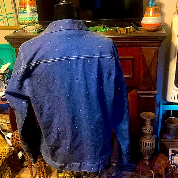 Jean Jacket with Rhinestones - Picture 3 of 5